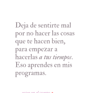 MENTORIA 1:1 volver al cuerpo